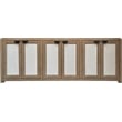Parker House Escape Wood Console with Reversible Panel Doors in Natural