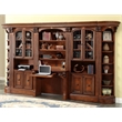 Parker House Huntington Traditional Wood Library Desk in Brown