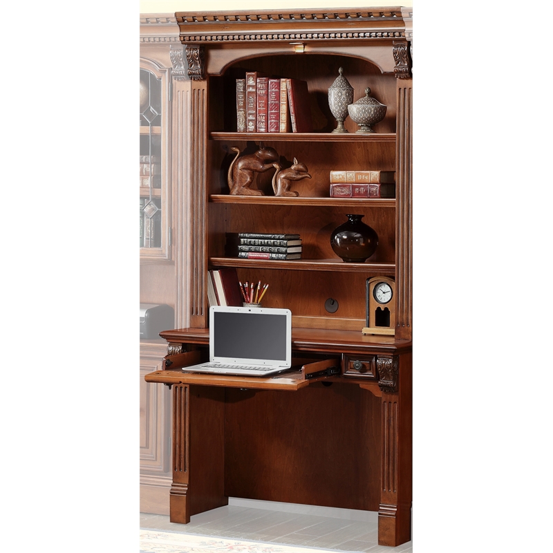Parker House Huntington Traditional Wood Library Desk in Brown