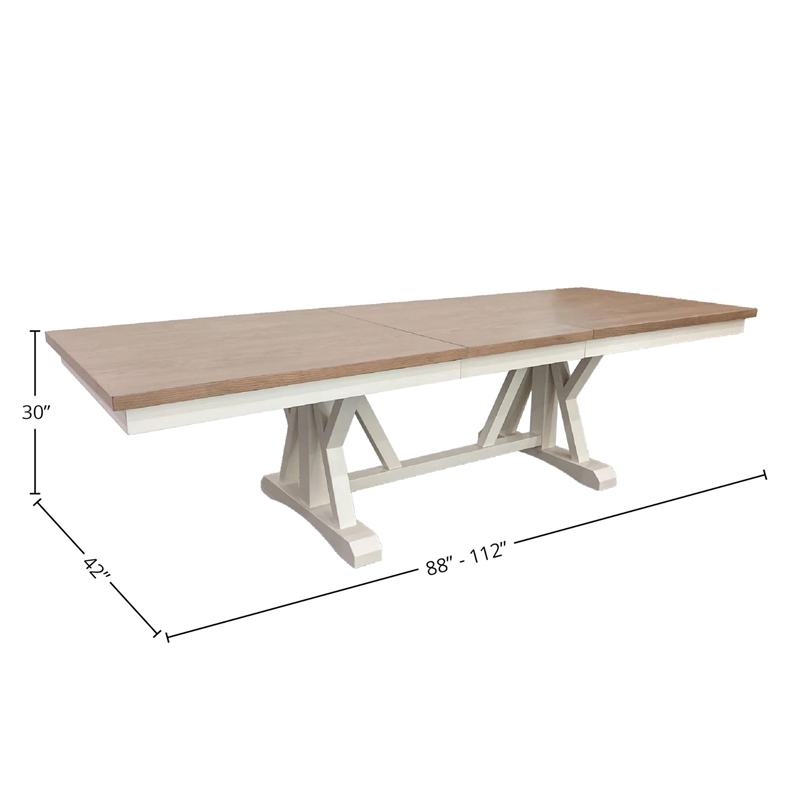 Parker House Americana Modern 9 PC Wood Extendable Table & Chairs in Natural