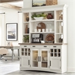 Parker House Americana Modern Wood Buffet with Display Hutch in White