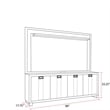 Parker House Ascent Dark Chocolate 90 in. Console