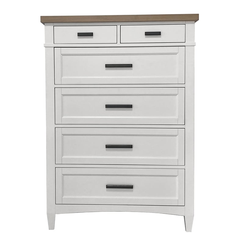 Parker House Americana Modern Queen Bed 2 Nightstands Dresser Mirror and Chest