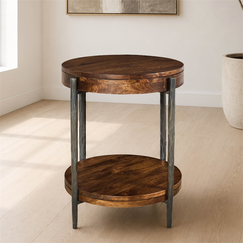 Parker House Bengal 41 Inch Round Cocktail Table with 2 End Tables