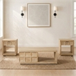 Parker House Laguna Rectangular Storage Cocktail Table with 2 End Table