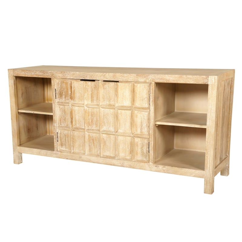 Parker House Laguna 64 Inch Console in Bleached Natural Finish