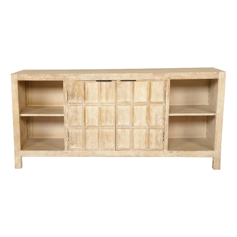 Parker House Laguna 64 Inch Console in Bleached Natural Finish