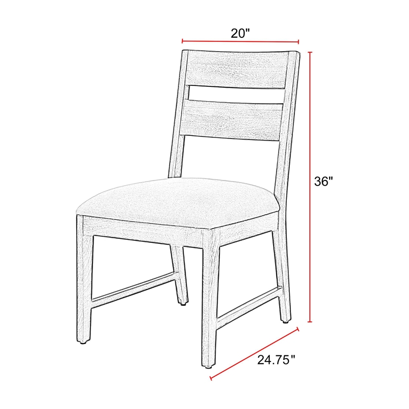 Parker House Portico - Dining Dining Table with 4 Ladderback Chairs