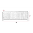 Parker House Portico - Dining Dining Table with 4 Ladderback Chairs and Console