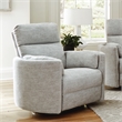 Parker Living Radius Polyester Power Swivel Glider Recliner in Mineral White