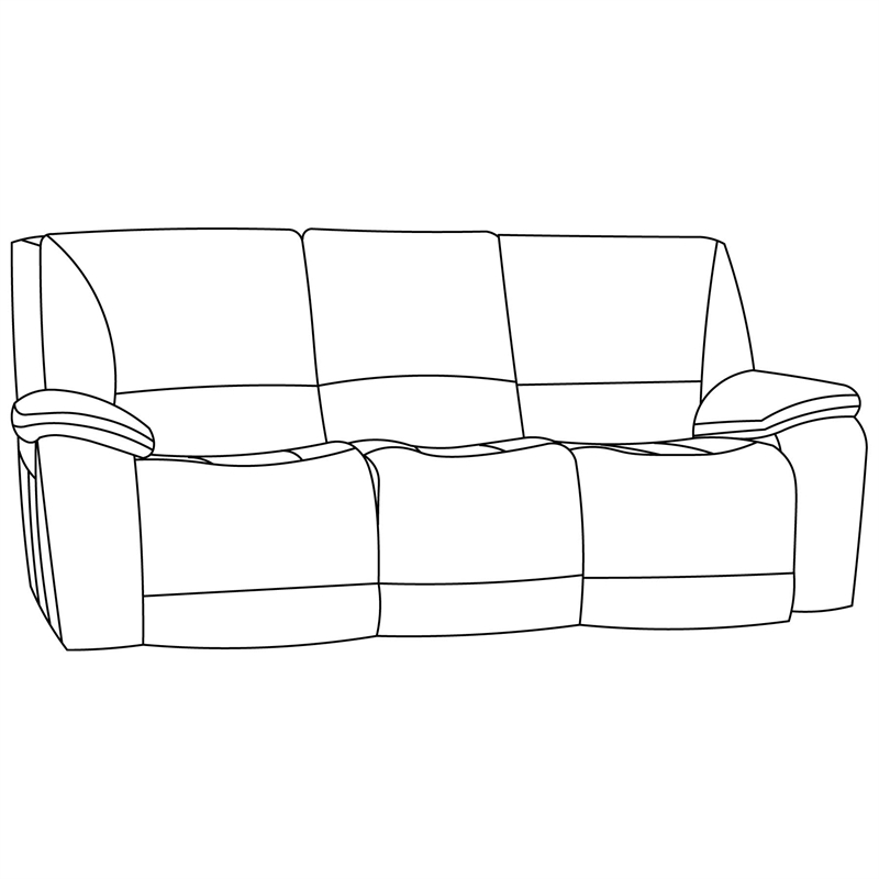 Parker Living Vail Transitional Leather Power Sofa in Burnt Sienna
