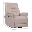 Parker Living Carnegie Leather Power Cordless Swivel Glider Recliner in Pink