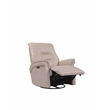 Parker Living Carnegie Leather Power Cordless Swivel Glider Recliner in Pink