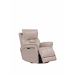 Parker Living Carnegie Leather Power Cordless Swivel Glider Recliner in Pink