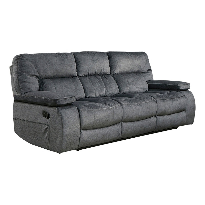 Transitional 3 Piece Set Chapman Manual Reclining Collection Polo Gray
