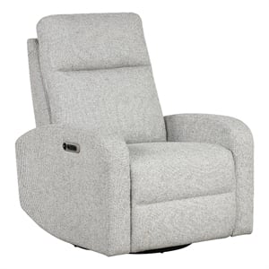 Parker Living Fabric Power Swivel Glider Recliner in Beige Finish