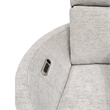 Parker Living Radius Fabric Power Swivel Glider Recliner in Revel Oyster/White