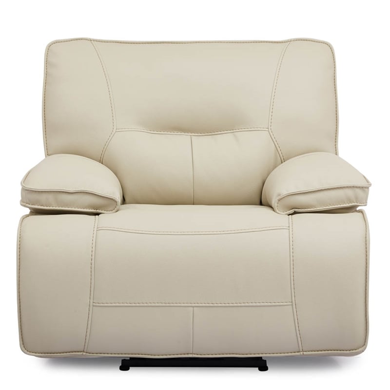 Parker Living Spartacus Fabric Power Recliner in Oyster Fossil Beige
