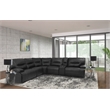 Parker Living Spartacus Fabric Power Loveseat in Black Finish