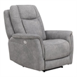 Parker Living Linus Fabric Power Zero Gravity Recliner in Hudson Gray