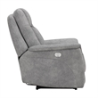 Parker Living Linus Fabric Power Zero Gravity Recliner in Hudson Gray