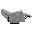 Parker Living Linus Fabric Power Zero Gravity Recliner in Hudson Gray