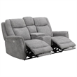 Parker Living Linus - Hudson Grey Power Zero Gravity Console Loveseat