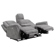 Parker Living Linus - Hudson Grey Power Zero Gravity Console Loveseat