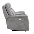 Parker Living Linus - Hudson Grey Power Zero Gravity Console Loveseat