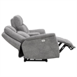 Parker Living Linus - Hudson Grey Power Zero Gravity Console Loveseat