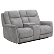 Parker Living Linus - Hudson Grey Power Zero Gravity Console Loveseat