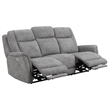 Parker Living Linus Fabric Power Zero Gravity Sofa in Hudson Gray