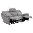 Parker Living Linus Fabric Power Zero Gravity Sofa in Hudson Gray