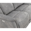 Parker Living Linus Fabric Power Zero Gravity Sofa in Hudson Gray