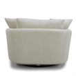 Parker Living Boomer Fabric Upholstered Swivel Chair with 2 Toss Pillows - Sand
