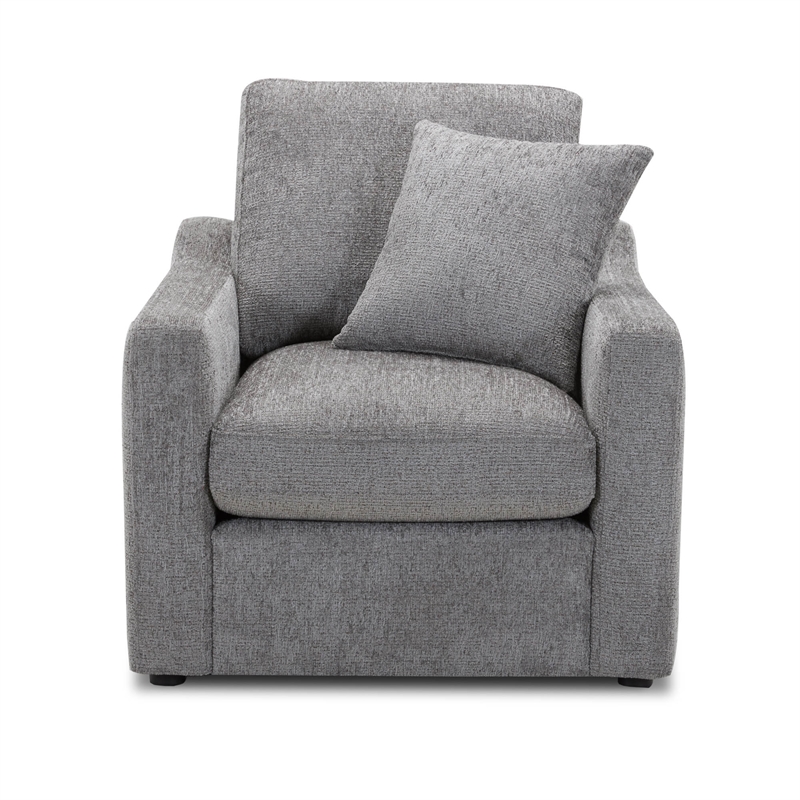 Parker Living Surrender Transitional Fabric Chair in Burmese Nature Gray