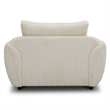 Parker Living Utopia Modern Fabric Chair and A Half with Lumbar Pillow in Ivory