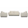 Parker Living Utopia Modern Fabric Chair and A Half with Lumbar Pillow in Ivory