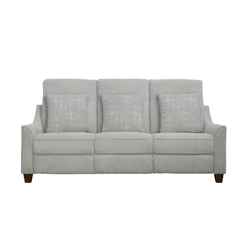 Parker Living Madison Pisces Muslin Gray Fabric Power Reclining Cordless Sofa