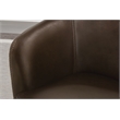 Parker Living Barolo - Vintage Brown All Italian Leather Swivel Club Chair