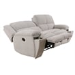 Parker Living Buster Modern Velvet and Yarns Fabric Reclining Sofa in Opal Taupe
