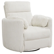 Parker Living Radius Modern Fabric Swivel Glider Recliner in Ivory