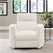 Parker Living Radius Modern Fabric Swivel Glider Recliner in Ivory