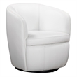 Parker Living Barolo - Snow All Italian Leather Swivel Club Chair