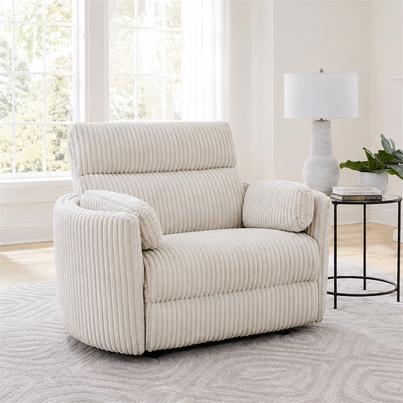Parker Living Radius Xl Extra Wide Power Glider Recliner - Mega Ivory (Set of 2)