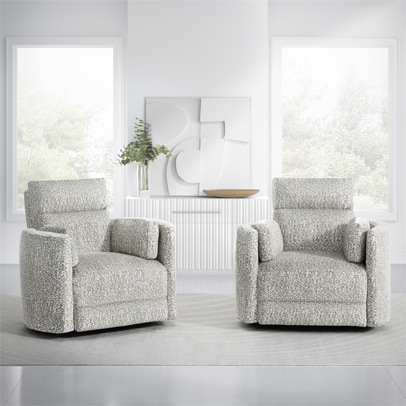 Parker Living Radius - Tatum River Rock Power Swivel Glider Recliner Two Pack