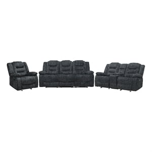 Parker Living Bolton Misty Storm Manual Reclining Sofa Loveseat Recliner
