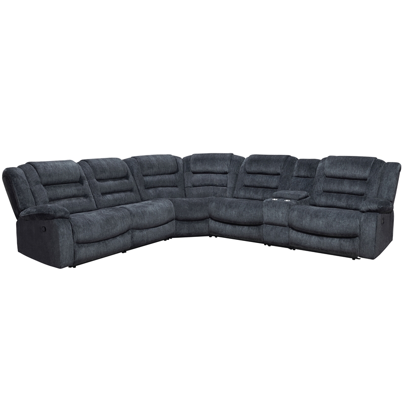 Parker Living Bolton - Misty Storm 6 Piece Reclining Sectional