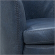 Parker Living Barolo - Vintage Navy Italian Leather Swivel Club Chair Two Pack