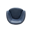 Parker Living Barolo - Vintage Navy Italian Leather Swivel Club Chair Two Pack